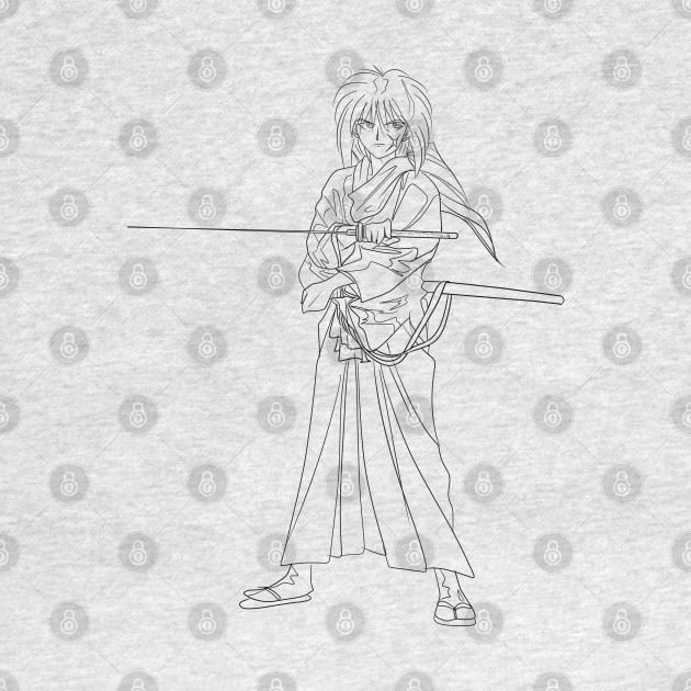 rurouni kenshin the hitokiri battousai samurai x by jorge_lebeau